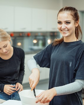 Køkkenet på Glamsbjerg Efterskole