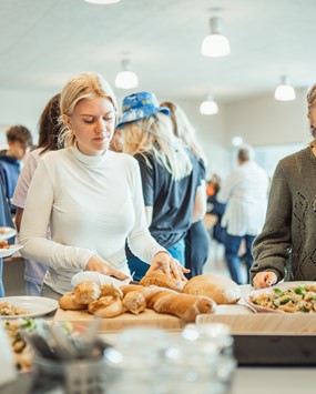 Spisning på Glamsbjerg