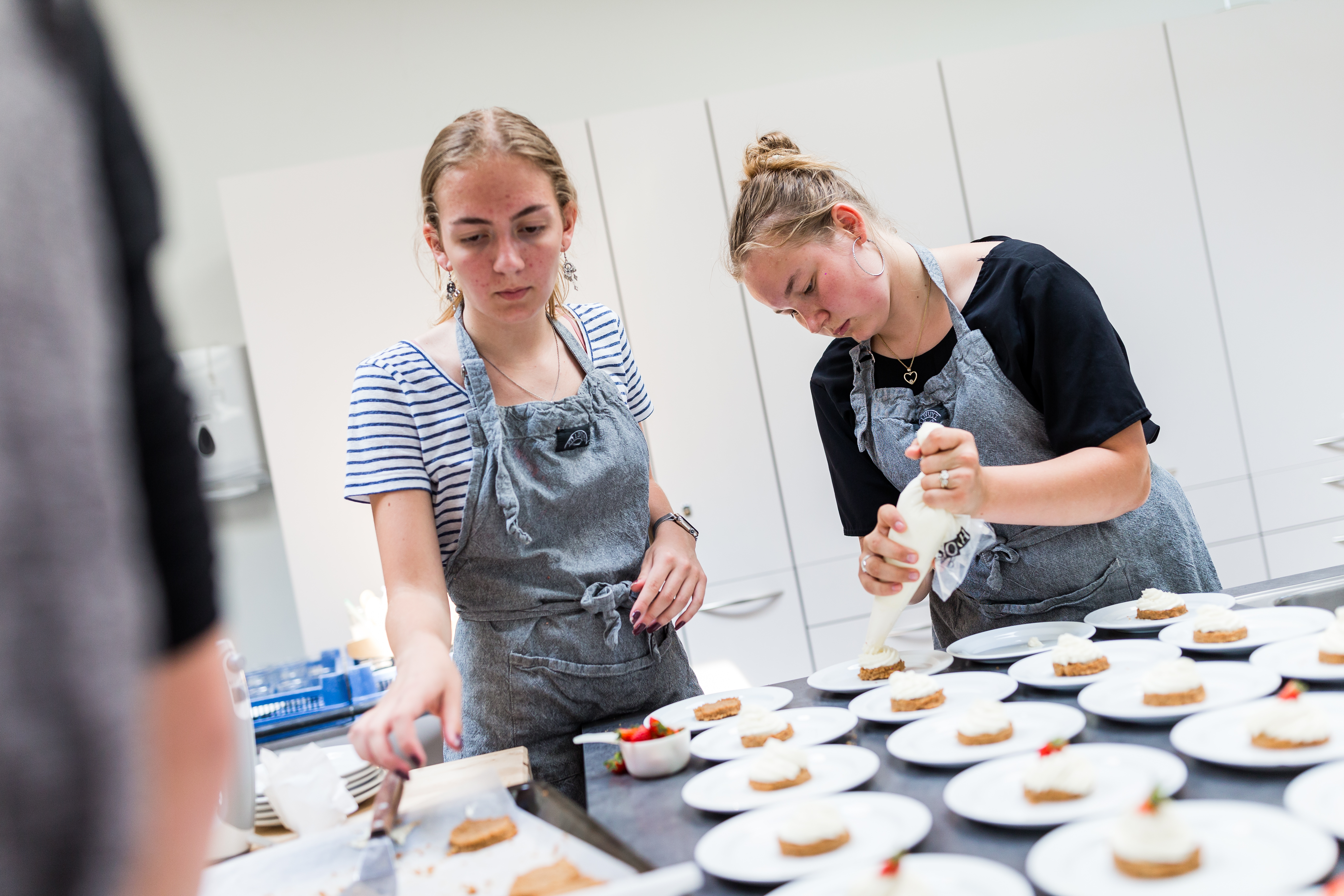 Stemningsbillede fra kokkelinjen