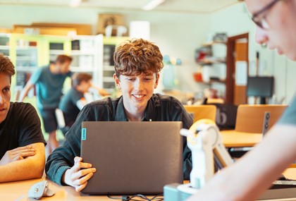 Undervisningen på teknologilinjen på Glamsbjerg Efterskole